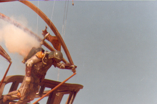 Illustration for article titled Secret behind-the-scenes Star Wars photos show the final flight of Boba Fett